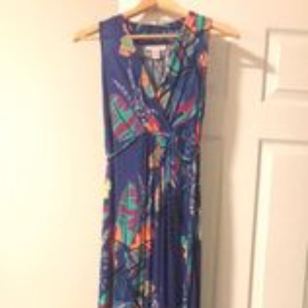 Motherhood Tropical Print Maternity Summer Maxi Dress Size Small